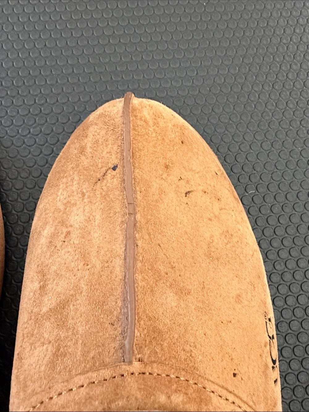 UGG Men's Chestnut Suede Shearling-Lined Slippers Size 10 Men’s Great Condition
